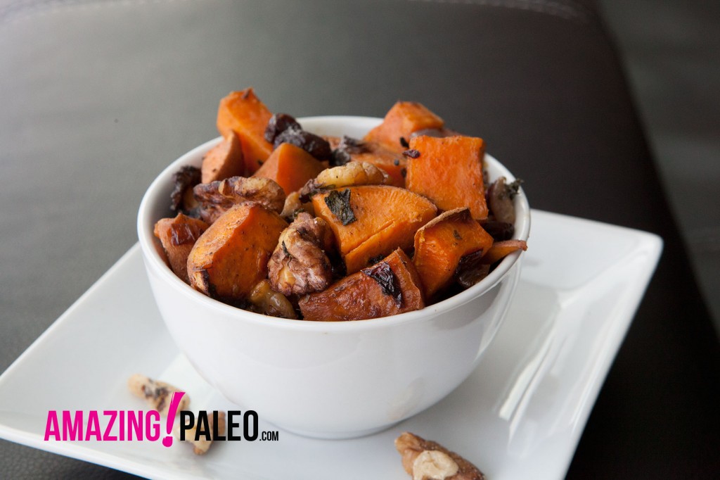 Holiday Paleo Roasted Sweet Potatoes recipe!