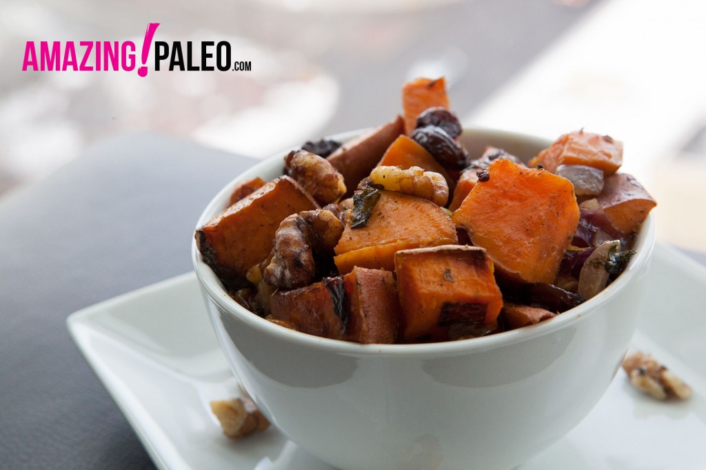 Holiday Paleo Roasted Sweet Potatoes recipe!