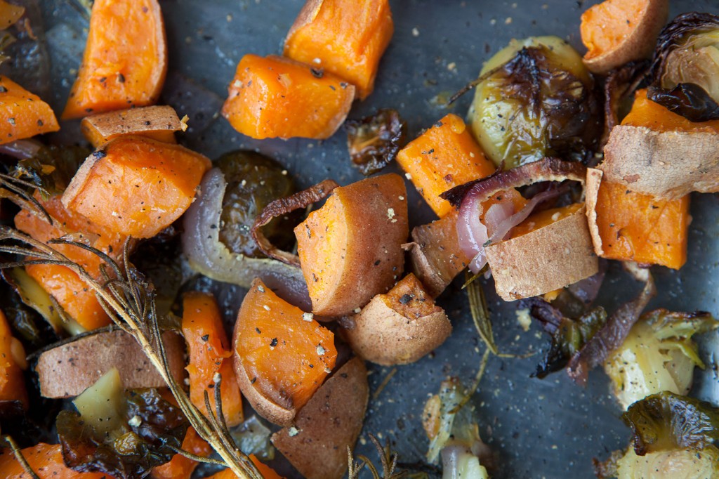 Brussels Sprouts and Sweet Potatoes with Rosemary recipe!